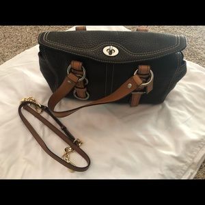 Coach handbag with extra, longer strap